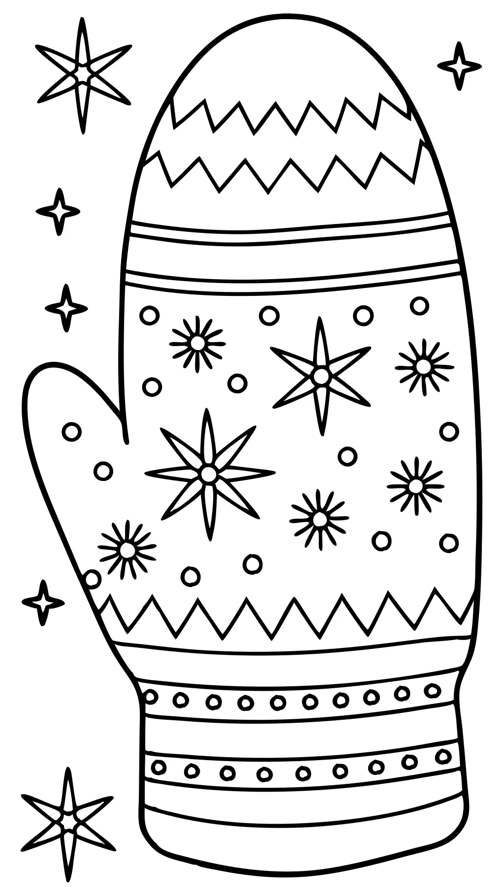 mitten coloring pages